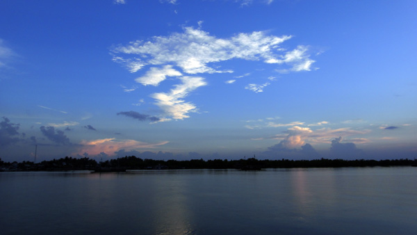 Panorama pelabuhan Tanjung Pandan