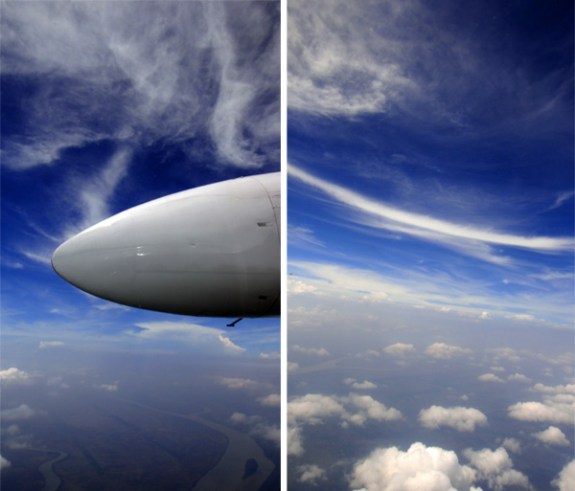 sungai musi dan awan biru