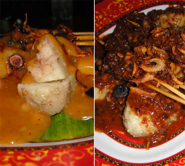 Sate Gurita Bumbu Padang dan Kacang