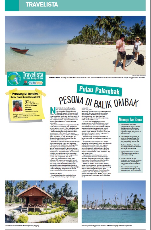 Travelvista Media Indonesia : Pulau Palambak, Pesona di Balik Ombak Travelvista Media Indonesia : Pulau Palambak, Pesona di Balik Ombak