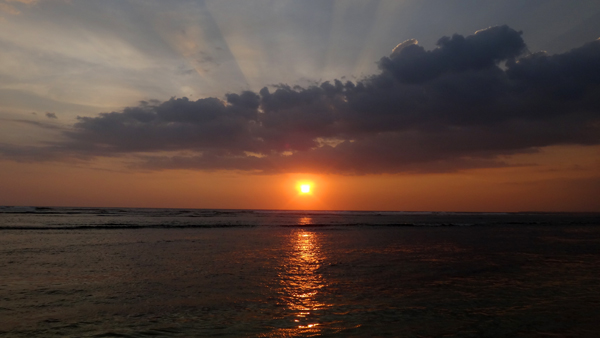 sunset with ROL (Ray of Light)