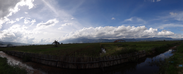 panorama sawah di Kerinci