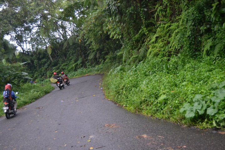 melewati hutan tropis (sumber: koleksi kang Gandol)