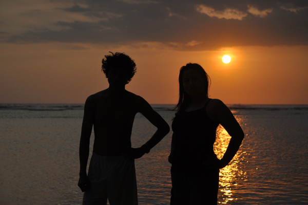 siluet sunset