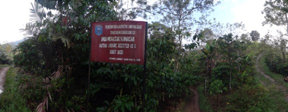 batas kawasan hutan lindung