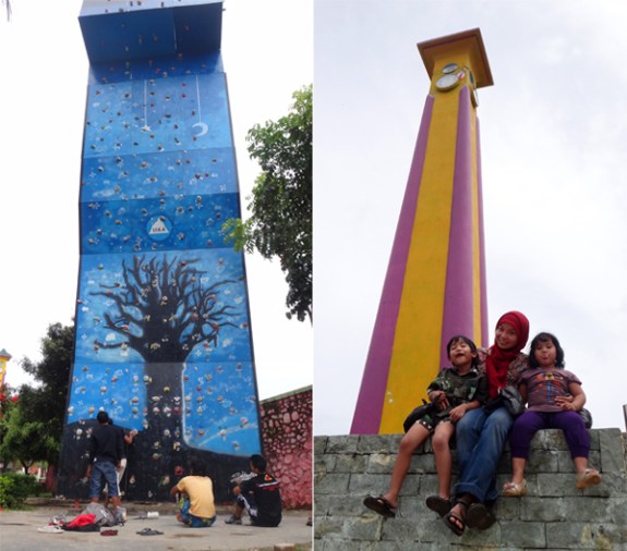 wall climbing arena dan jam gadang disamping lapangan merdeka wall climbing arena dan jam gadang disamping lapangan merdeka