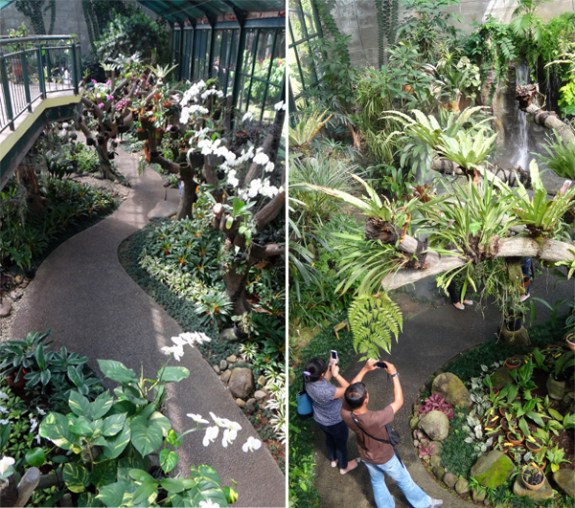 pemandangan dari atas balkon lantai dua