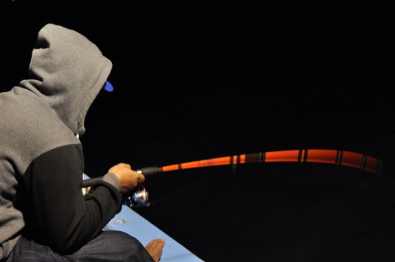 tongkat pancing berlapis fosfor berpendar