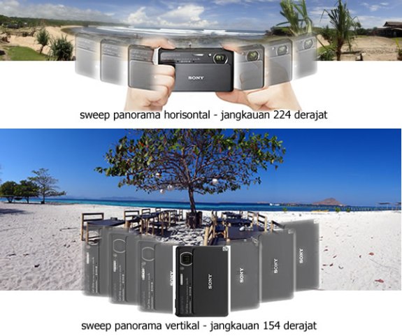 sweep panorama vertikal dan horisontal