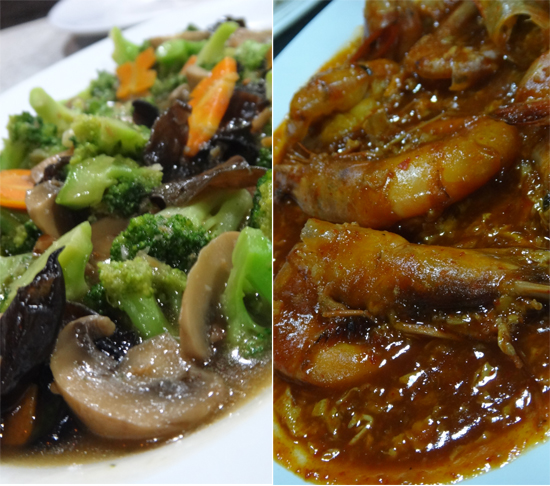 wisata kuliner  - capcay dan udang balado