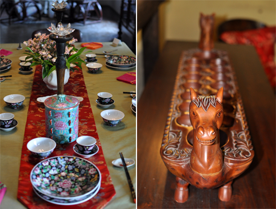 pernak pernik - peralatan makan (kiri) - dakon (kanan)