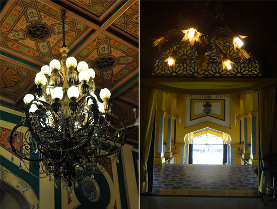 lampu kristal - unsur Eropa mewarnai interior Istana