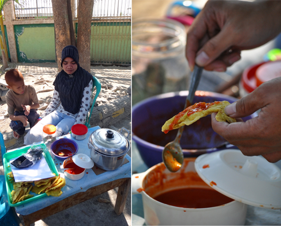 Jajanan khas Indonesia di komplek Masjid An Nur