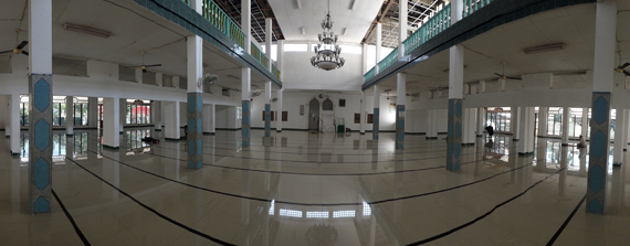 lantai satu masjid An Nur tempat aktivitas beribdah