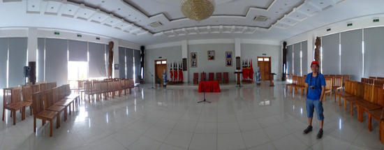 pengalaman berharga - narsis di ruang protokoler Palacio Presidencial 