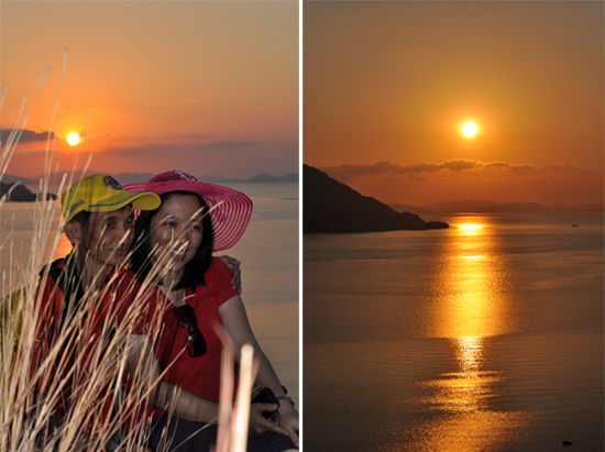 sunset di Pulau Kanawa