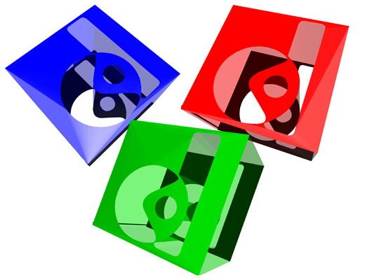logo 3 dimensi