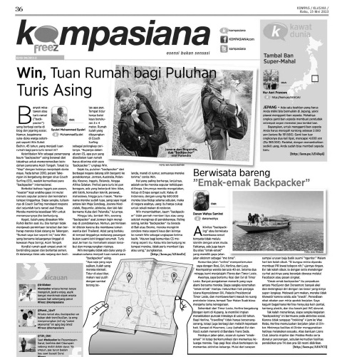 Freez Kompasiana, Hal 36 - Kompas 15 Mei 2013