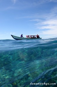 Jernihnya air laut di perairan Masilok