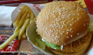 burger dan kentang goreng