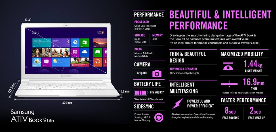 Intip Spesifikasi ATIVBook9Lite Yuk! | Samsung.com Intip Spesifikasi ATIVBook9Lite Yuk! | Samsung.com