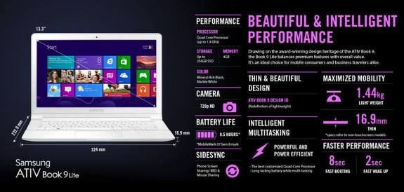 Intip Spesifikasi ATIVBook9Lite Yuk! | Samsung.com