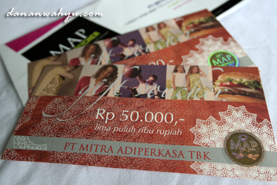MAP Gift Voucher dari Kompasiana