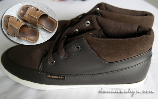 sepatu Airwalk akhirnya menggantikan sendal kuliy buluk gue