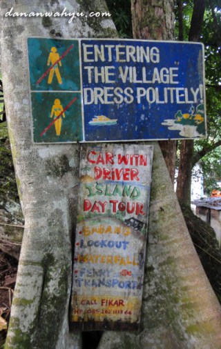 batas bikini - pantai Rubiah, pulau Sabang