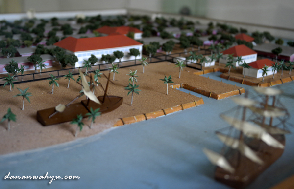 maket pelabuhan pulau Onrust