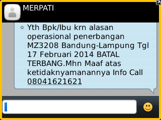 sms tanggal 27 November 2013