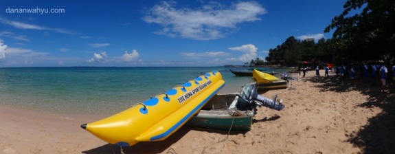 tersedia fasilitas banana boat