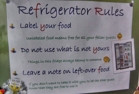 peraturan meletakan makanan di kulkas