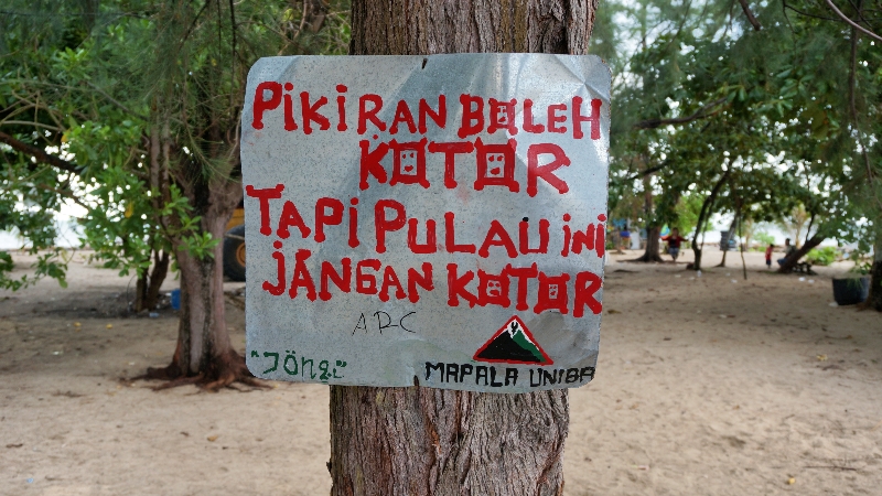 larangan tak boleh membuang sampah tapi boleh membuang... pikiran