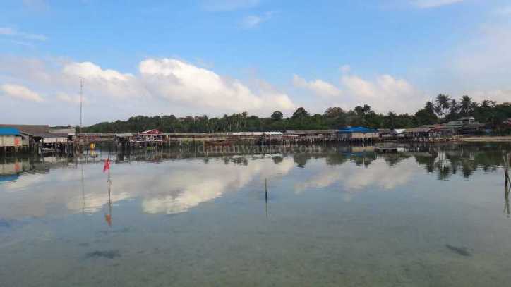 sepulang trip - mendung menghilang di desa Pulau Bakau