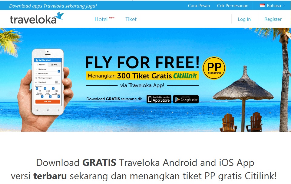 Promo Fly For Free - Dapatkan Tiket PP Citilink