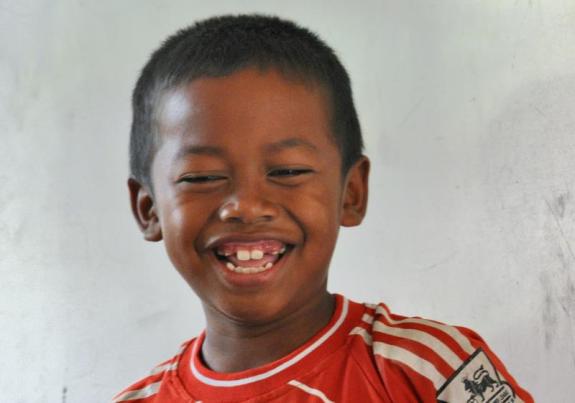 Mario, bukan si nakal kalau dia selalu tampil beda . Cita-citanya menjadi polisi