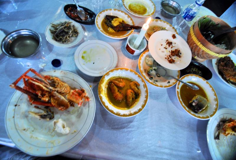 Udang galah dan teman-temannya usai dibantai