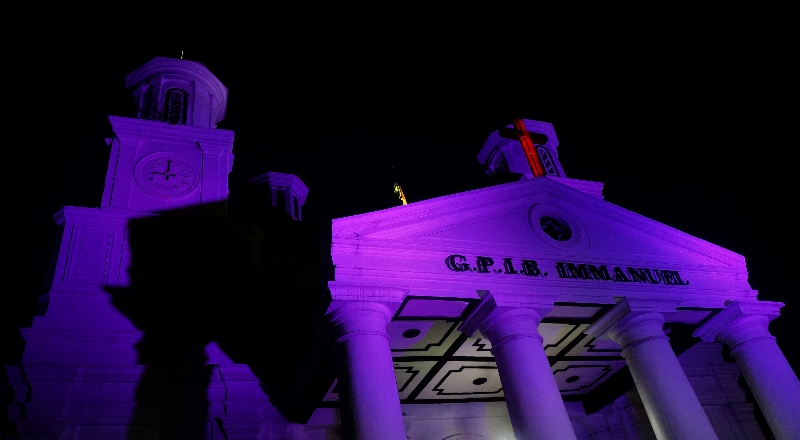 Gereja Mbeleduk tempat berlangsungnya Semarang Night Carnival 2016