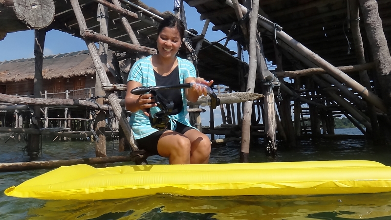 Setelah nemu air kak Rina makin kece mood-nya 