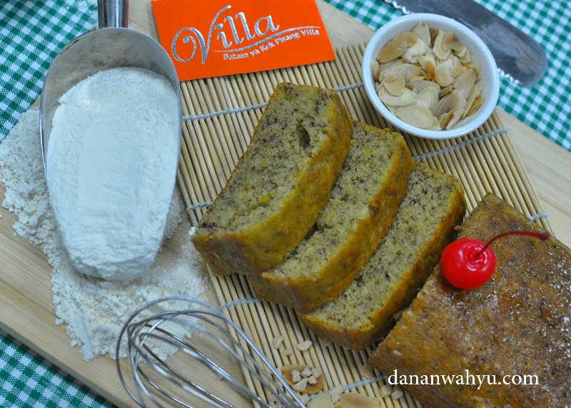 kek villa pisang menggunakan bahan bahan terbaik 