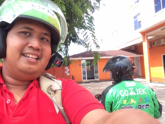 saya dan mas GOJEK Batam -