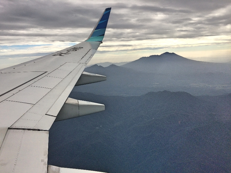 Bukit barisan dari saat penerbangan ke Bengkulu 