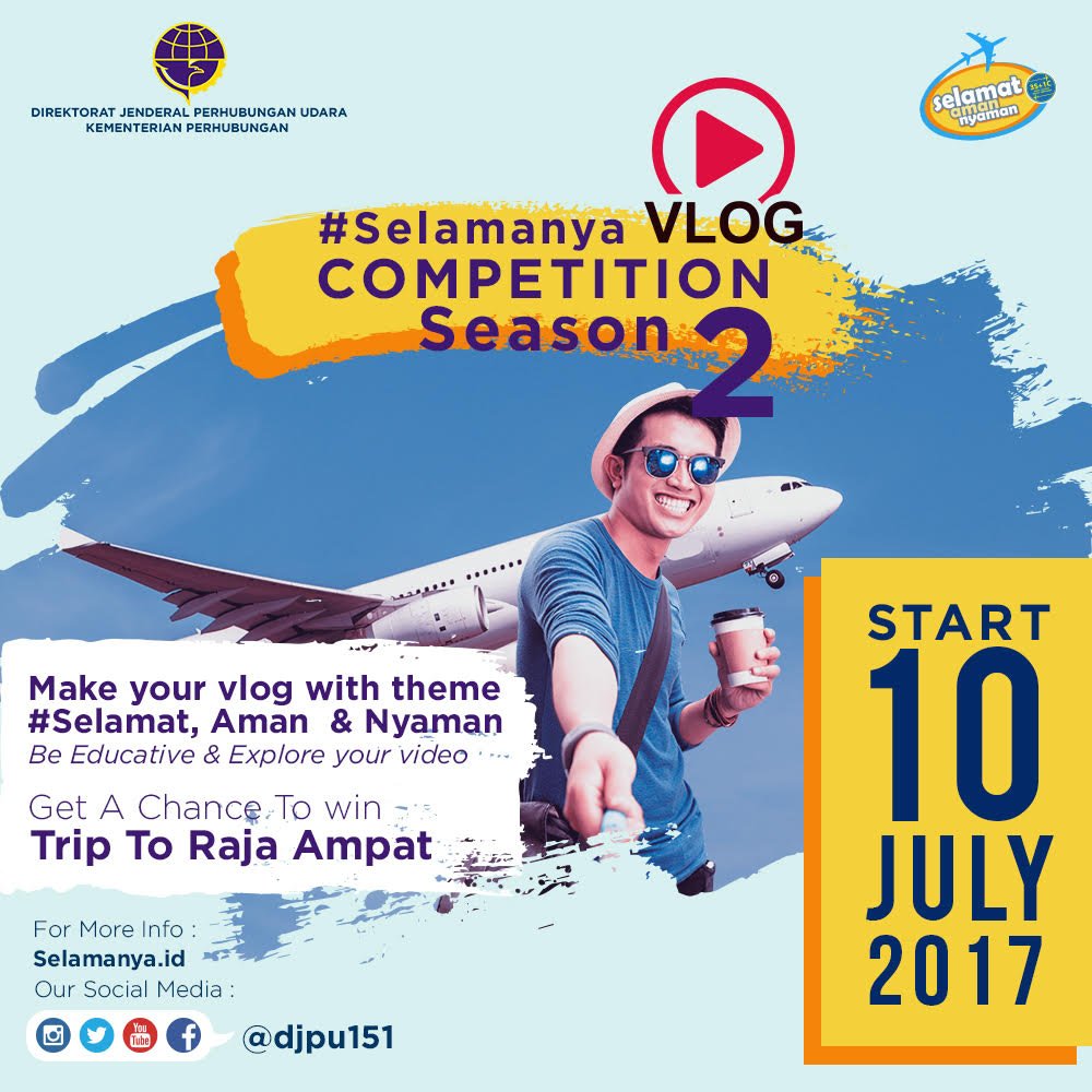 Tema Vlog : Keselamatan, keamanan dan kenyamanan penerbangan