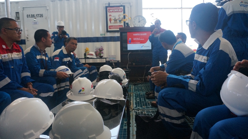 Safet brief di porta camp sumur minyak Jatibarang 