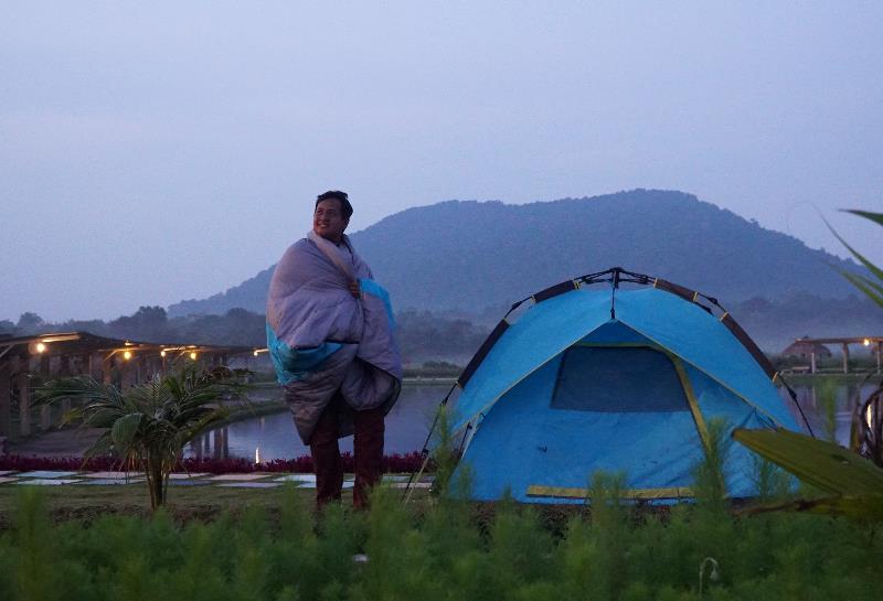 Menikmati pagi di Taman Pemancingan Poyotomo