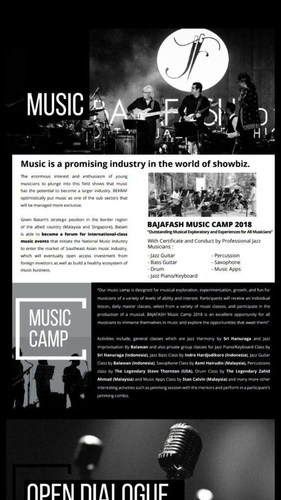 Bajafash 2018 - Tak hanya mendengar musik, kita bicara dan belajar musik.