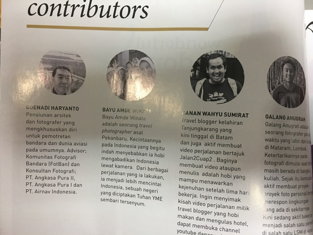 Travel Blogger naik kasta jadi travel writter. 