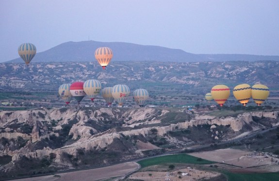 Suasana pagi di Cappadocia Turki 