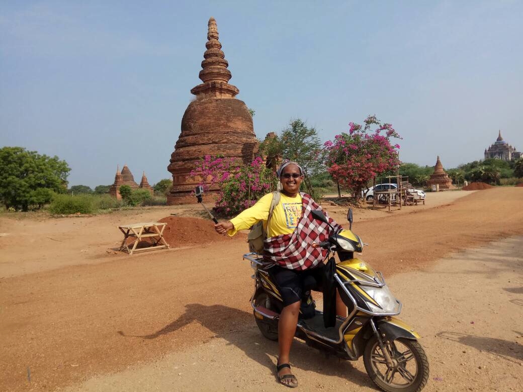Sewa motor listrik di Bagan sehari 100 ribu rupiah